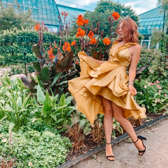 SHEIN Dresses & Skirts - {3 For $25} Yellow Ruffles Dress